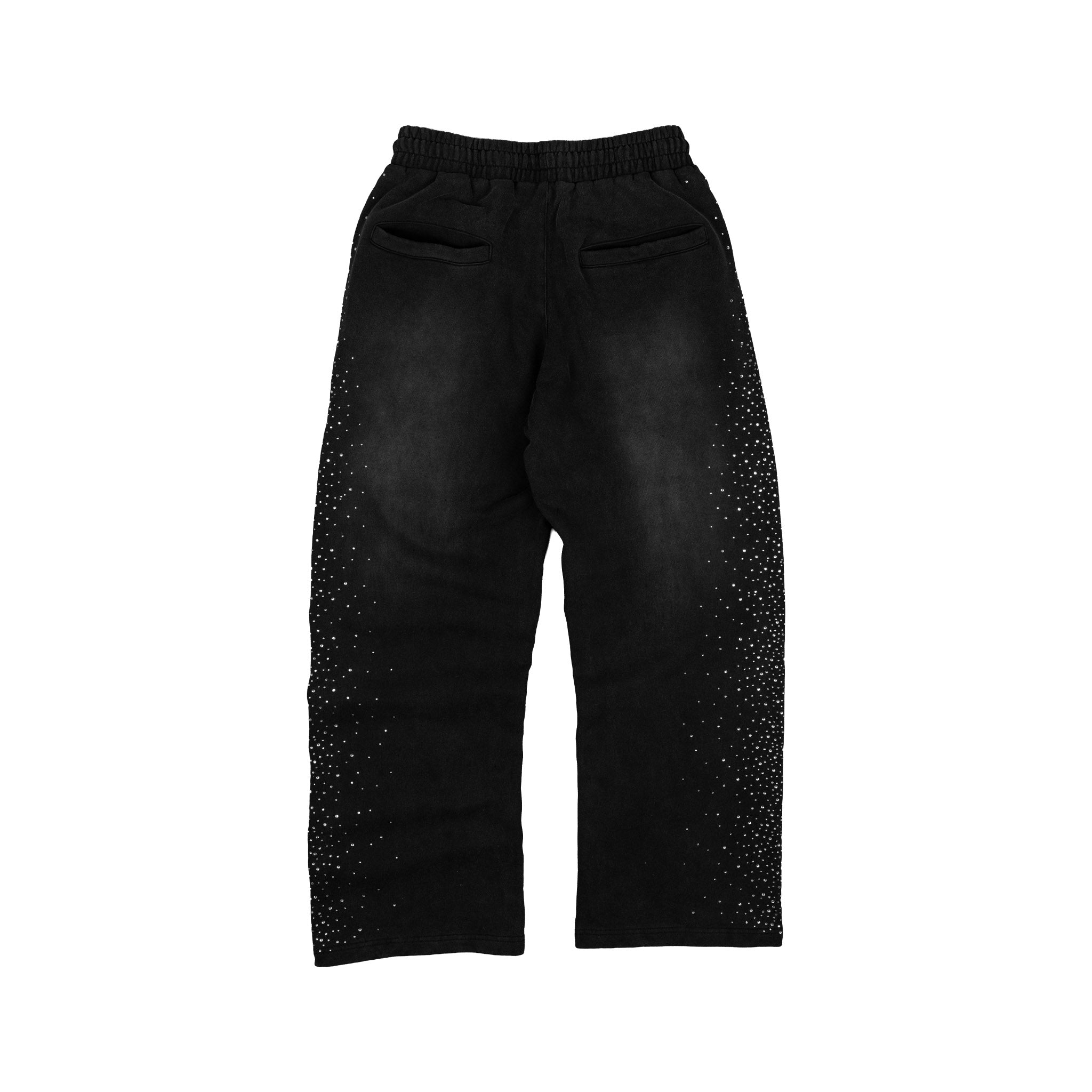 Common Hype Diamanté Sweatpant Washed Black Common Hype