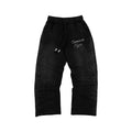 Common Hype Diamanté Sweatpant Washed Black Common Hype