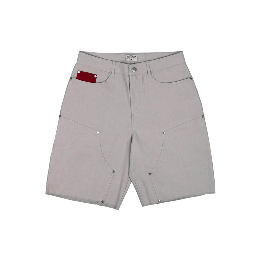 Commons Double Knee Canvas Short Grey Common Hype