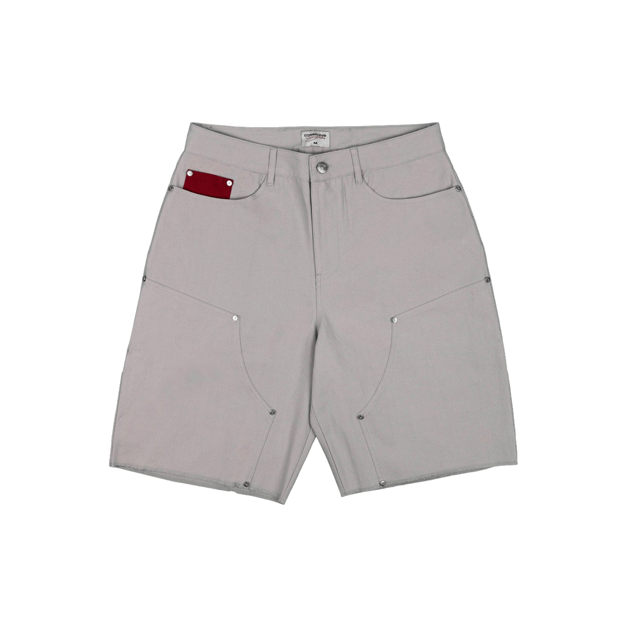 Commons Double Knee Canvas Short Grey Common Hype