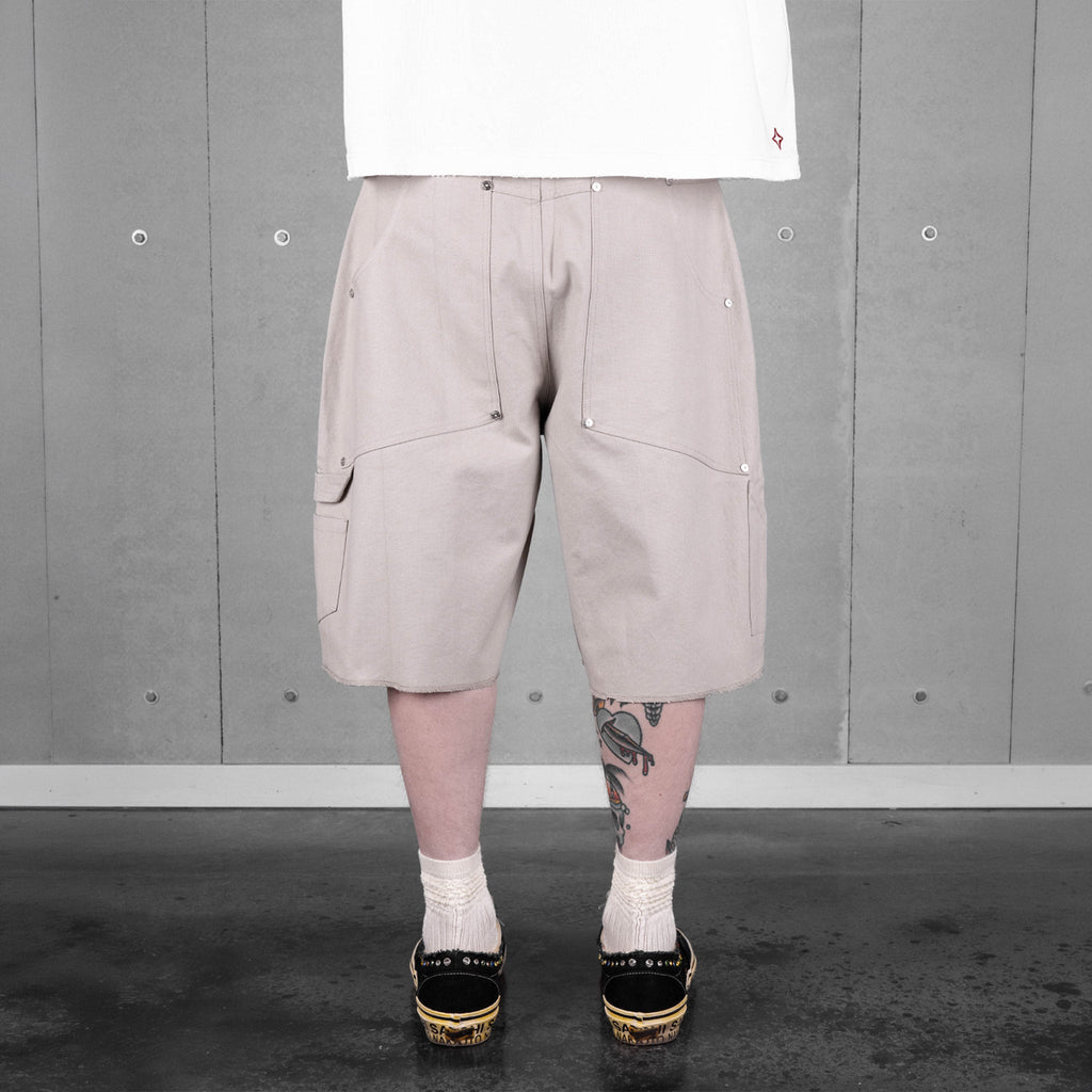 Commons Double Knee Canvas Short Grey Common Hype