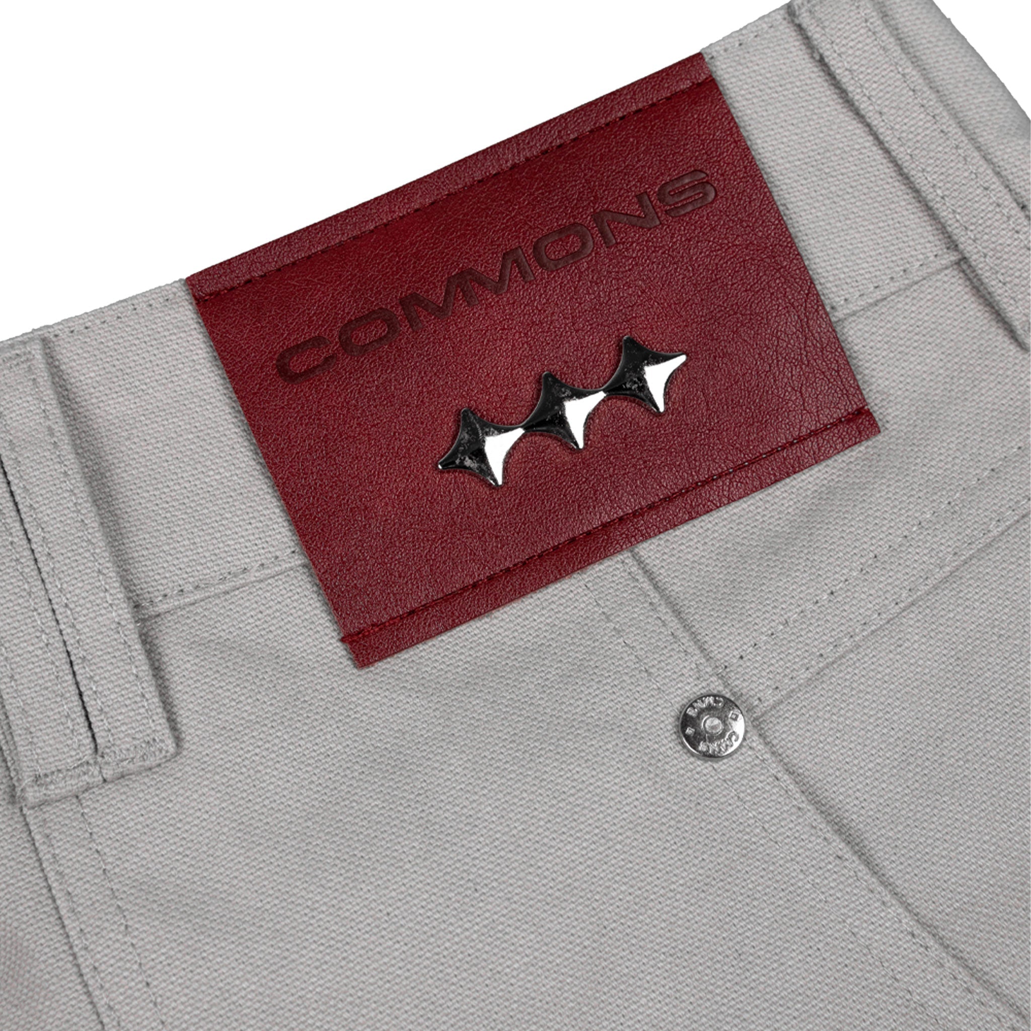Commons Double Knee Canvas Short Grey Common Hype
