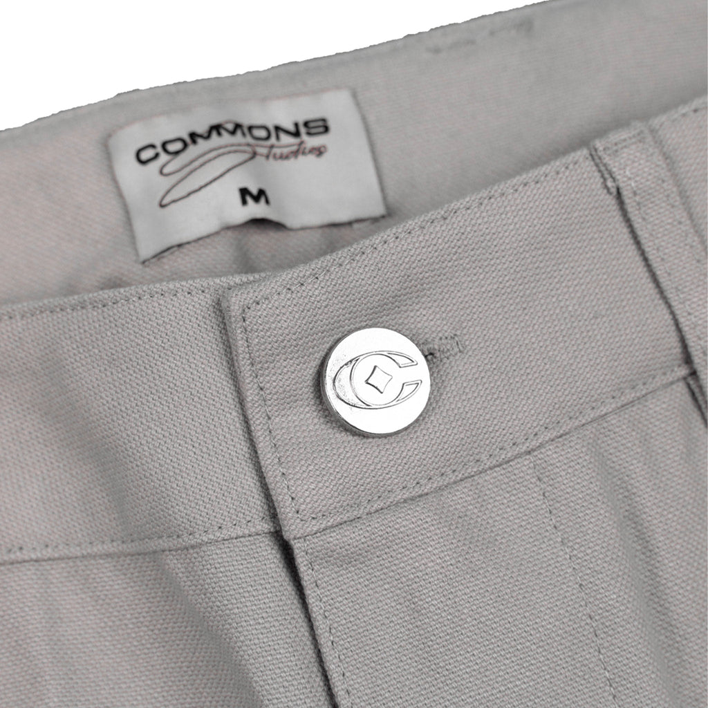 Commons Double Knee Canvas Short Grey Common Hype