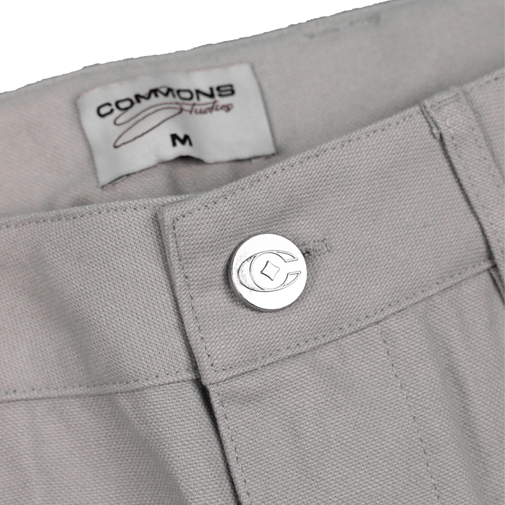 Commons Double Knee Canvas Short Grey Common Hype
