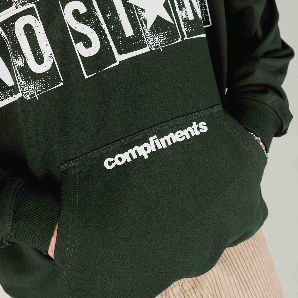 Compliments No Risk, No Story Dark Green Hoodie Common Hype