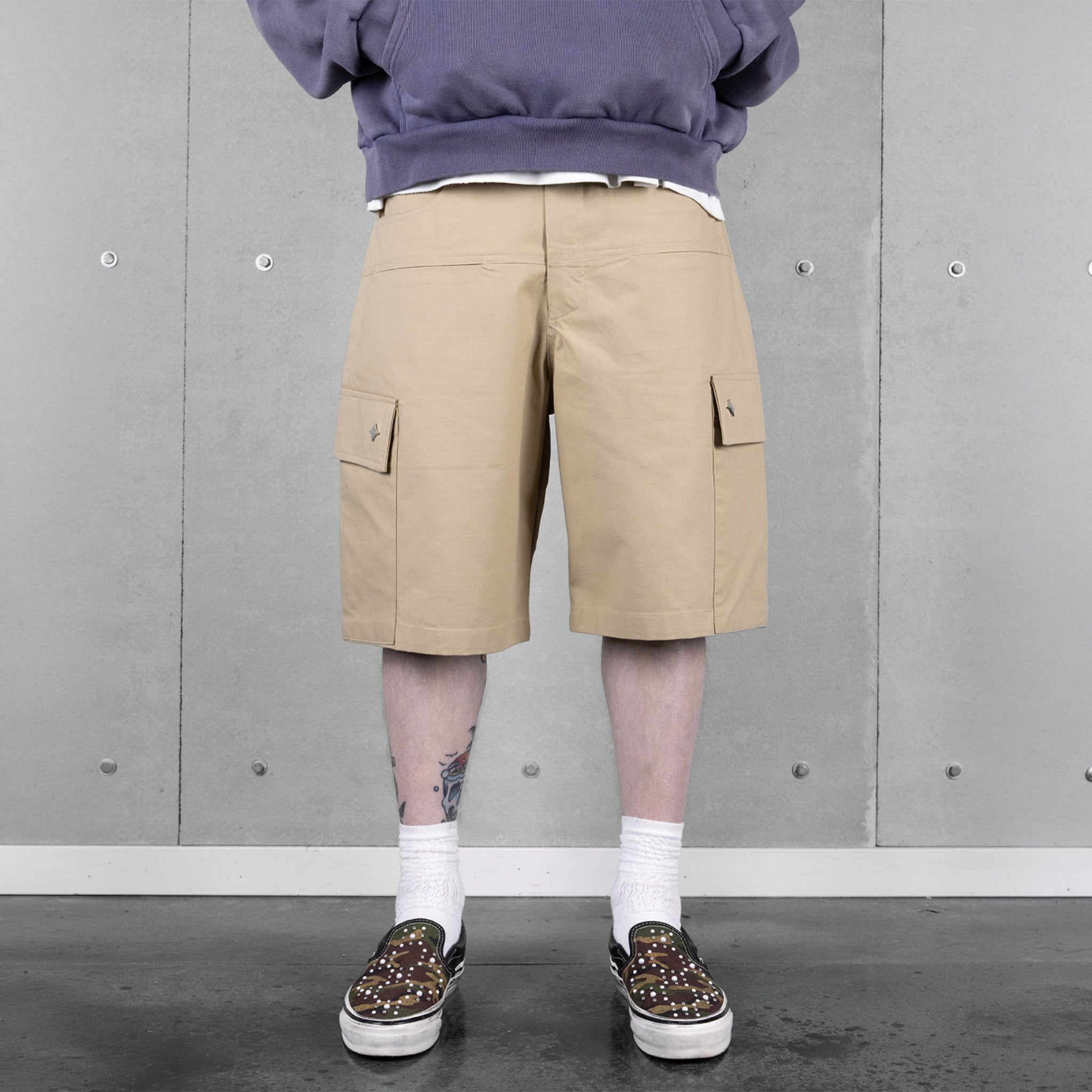 Commons Ripstop Cargo Short Beige Common Hype