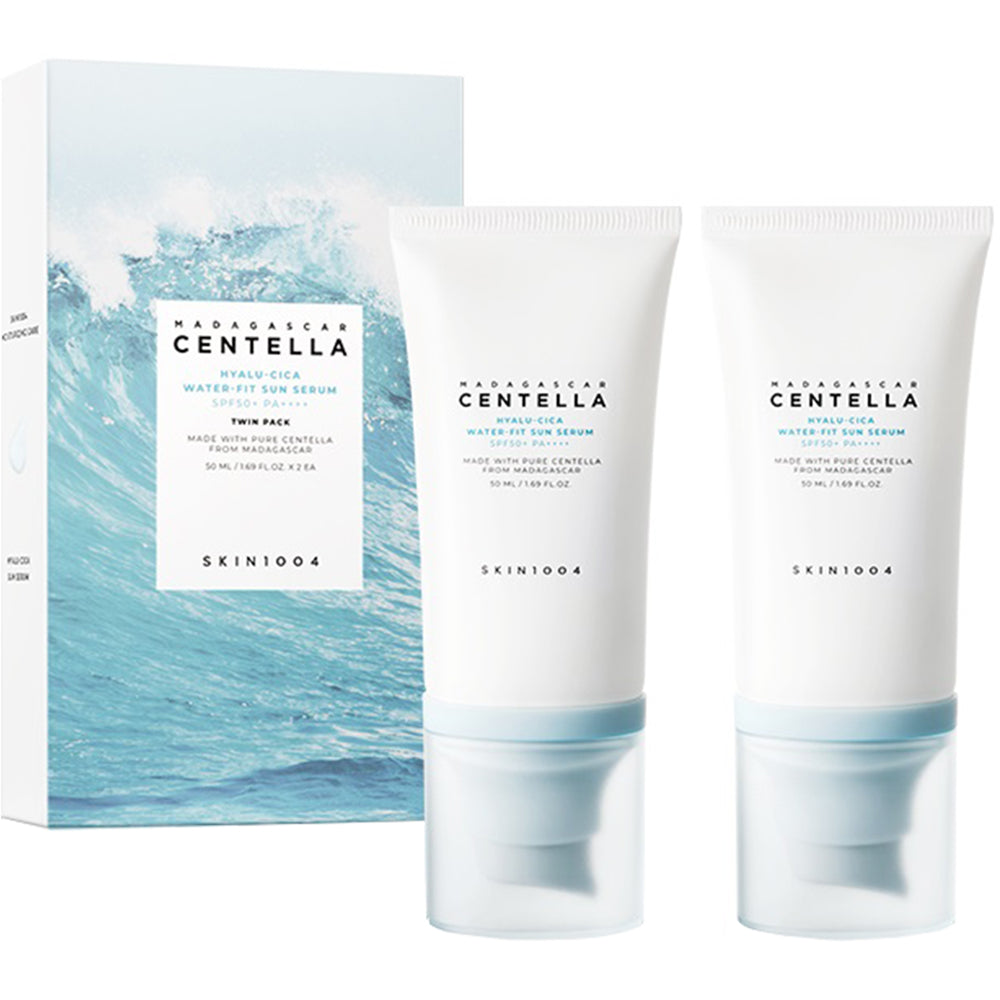 SKIN1004 Madagascar Centella Hyalu-Cica Water-Fit Sun Serum SPF50+ PA++++ (2-Pack) AsiaBeautyMall