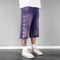 Commons Pearled Star Sweatshort Vintage Navy Common Hype