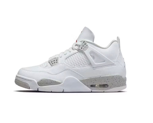 White Gray Jordan 4 Retro SoleDrop