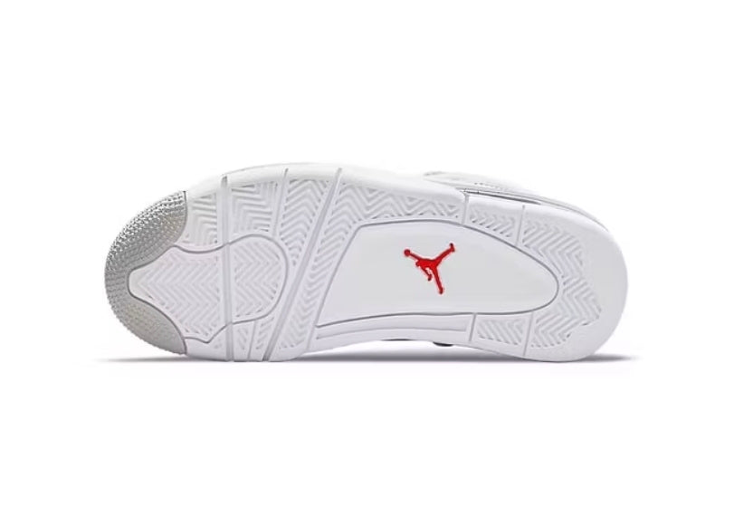 White Gray Jordan 4 Retro SoleDrop