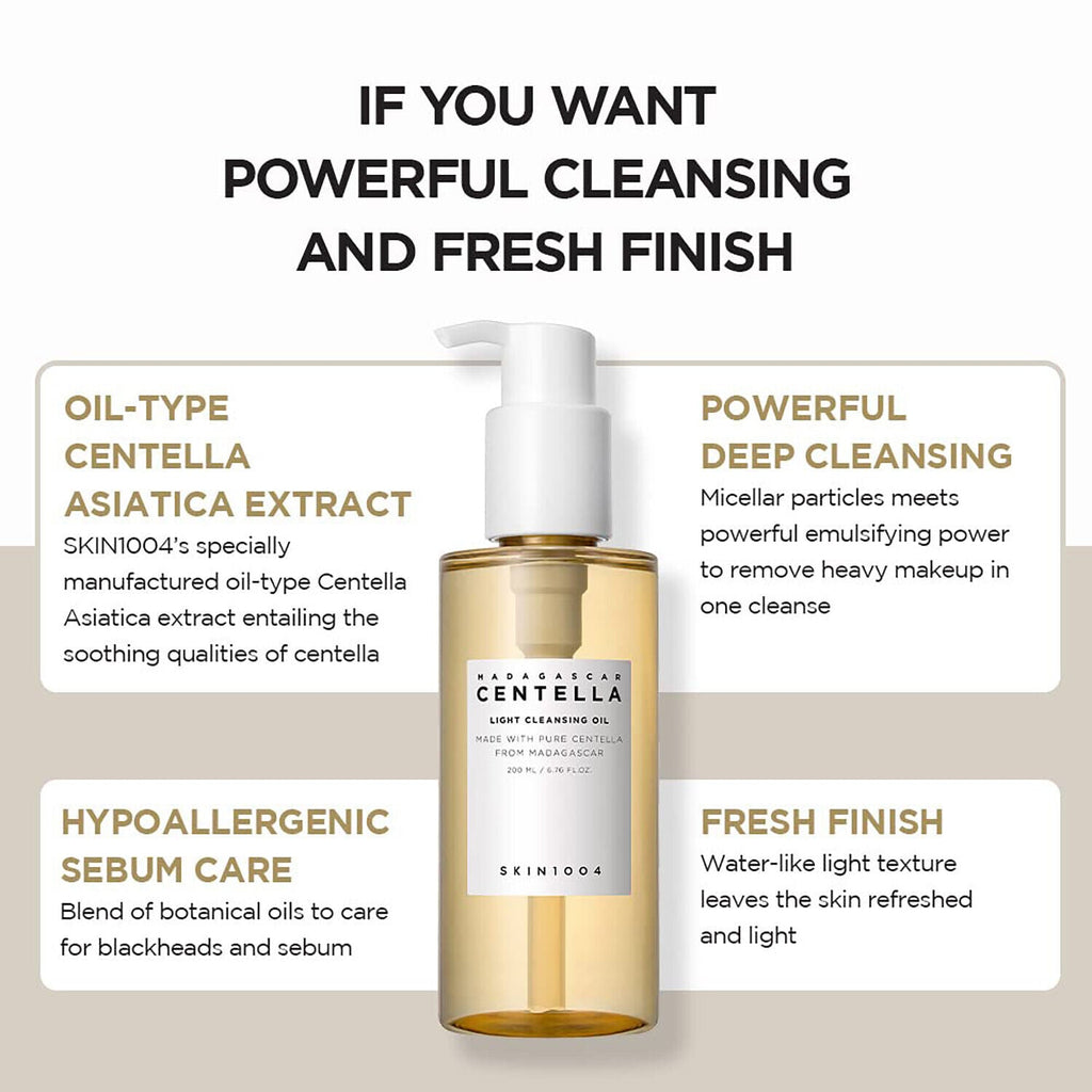 SKIN1004 Madagascar Centella Light Cleansing Oil AsiaBeautyMall