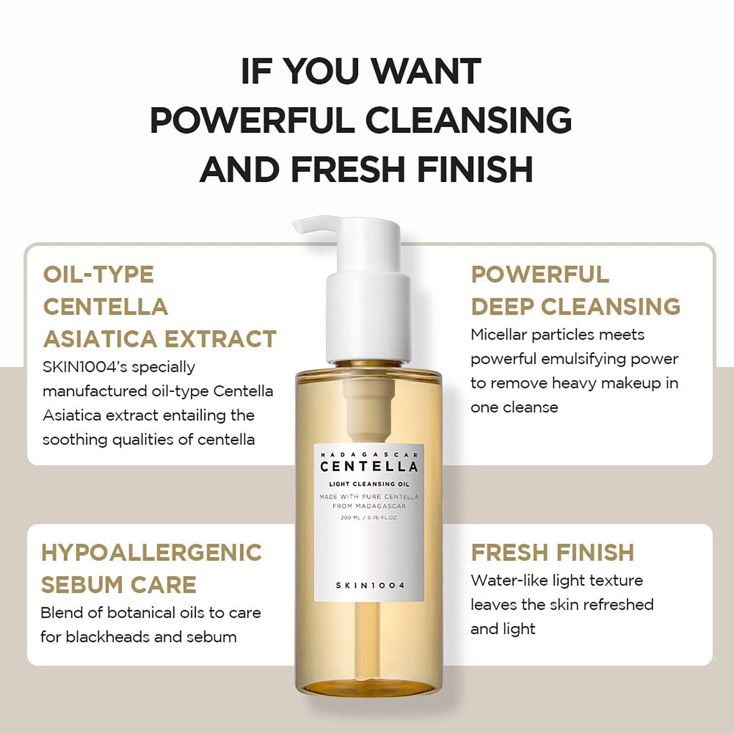 SKIN1004 Madagascar Centella Light Cleansing Oil AsiaBeautyMall