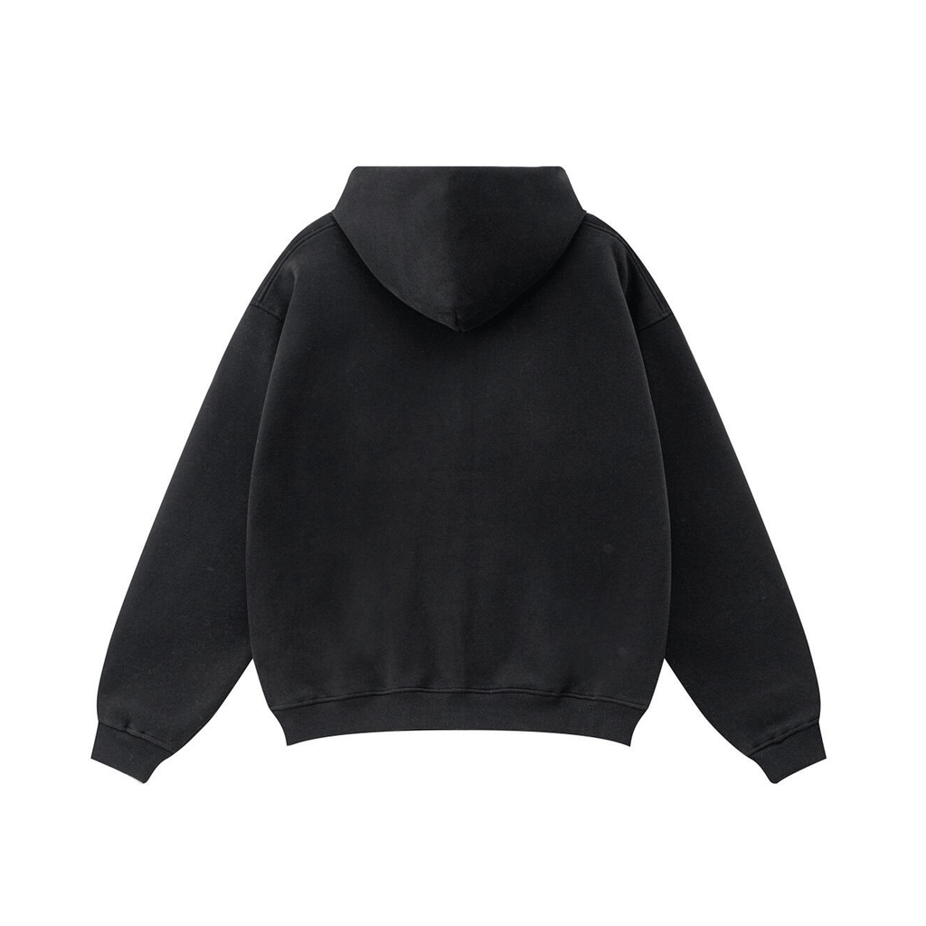 Compliments Sinner & Saint Black Wash Zip-Up Hoodie Common Hype